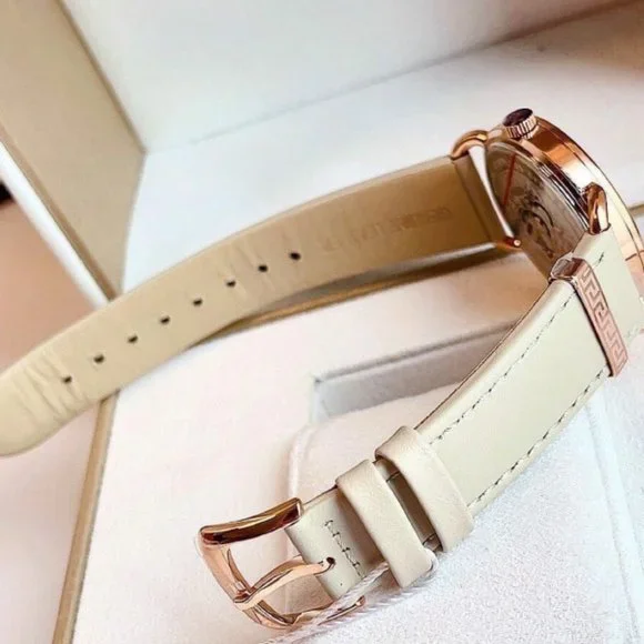 Versace Beige Womens Medusa Watch! NEW display picture 2